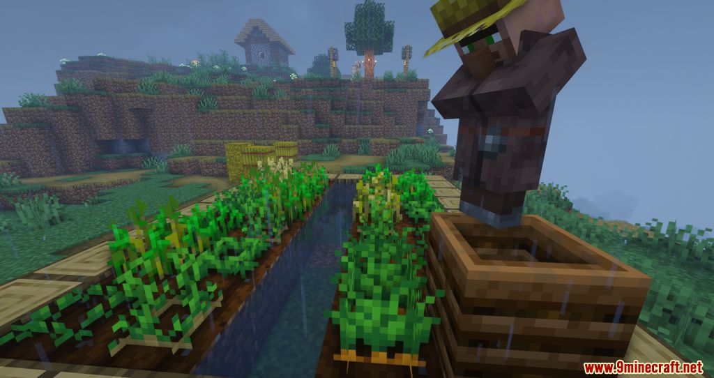 Crops Love Rain Mod (1.20.4, 1.19.3) - Crops can now grow faster with Rain 11