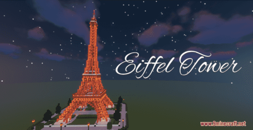 Eiffel Tower Map (1.20.4, 1.19.4) – Amazing Eiffel Tower Recreation Thumbnail