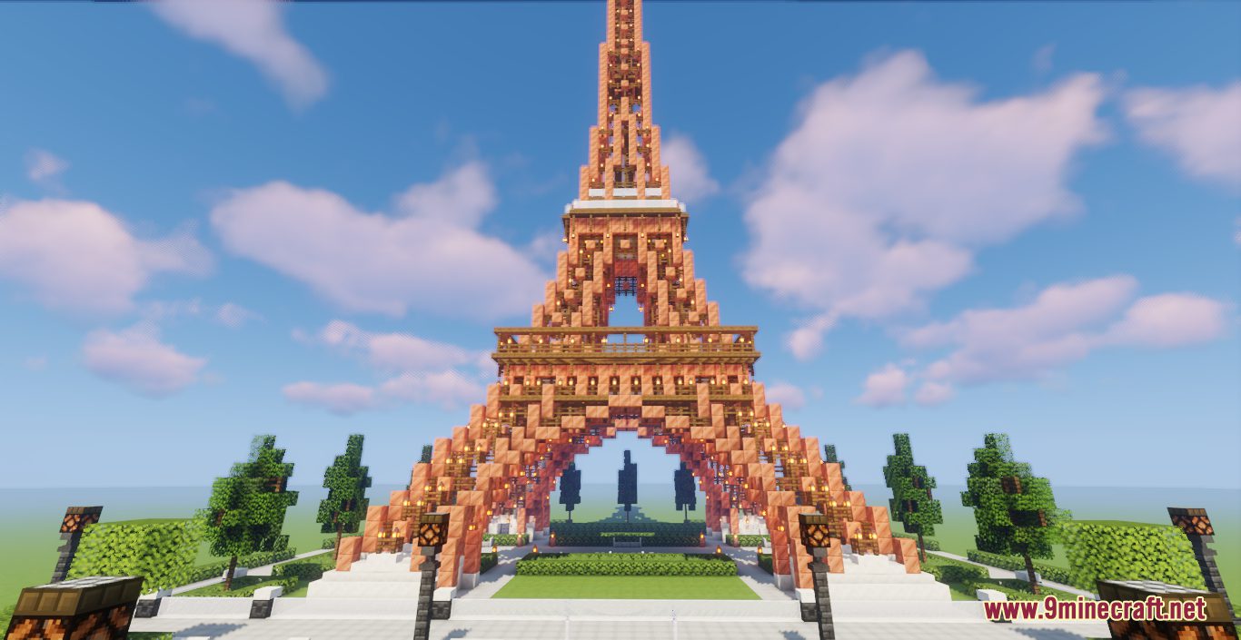 Eiffel Tower Map (1.20.4, 1.19.4) - Amazing Eiffel Tower Recreation 6