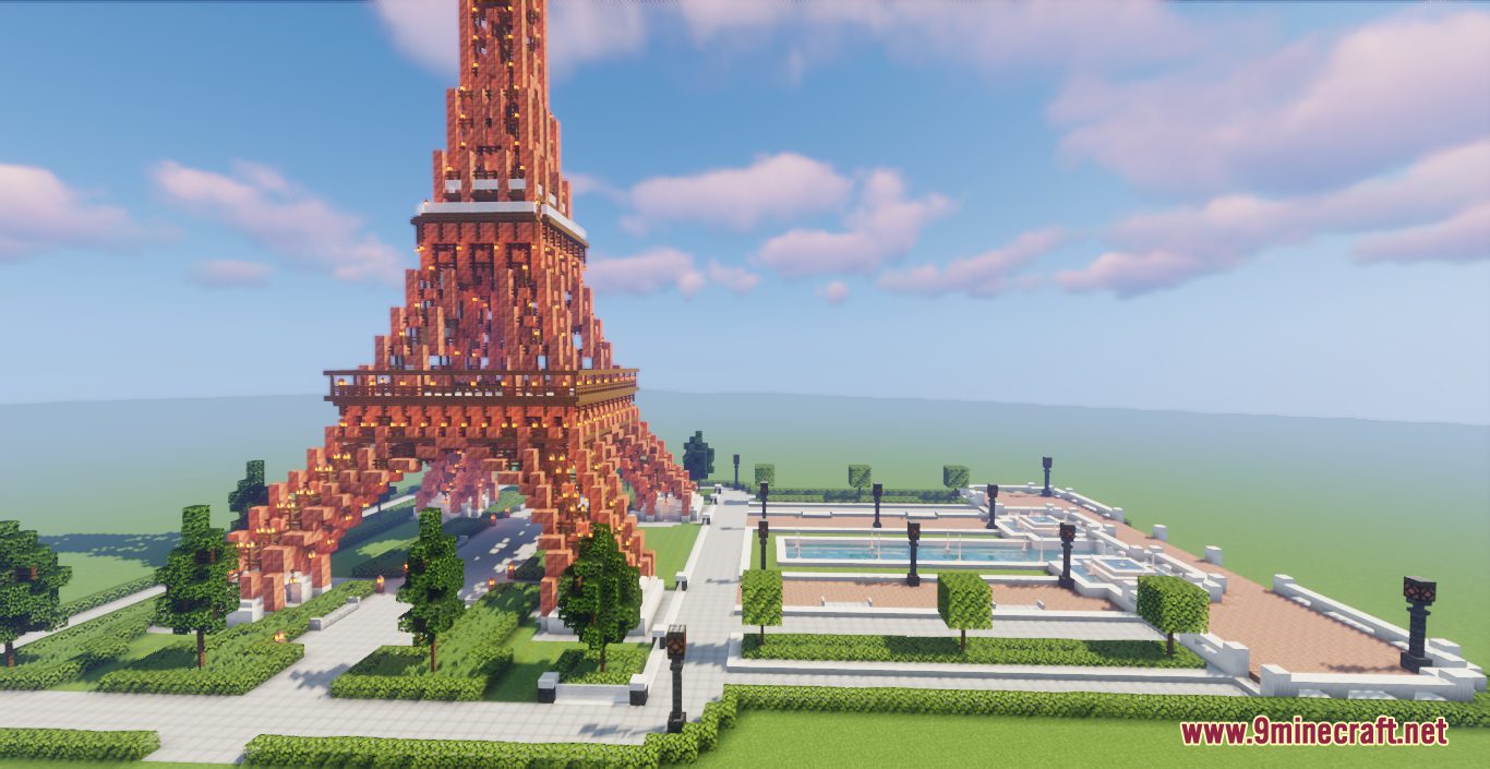 Eiffel Tower Map (1.20.4, 1.19.4) - Amazing Eiffel Tower Recreation 8