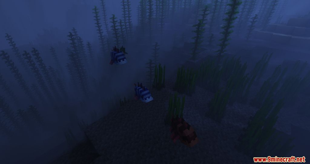 Fish of Thieves Mod (1.21.1, 1.20.1) - Fish roaming the Sea 8