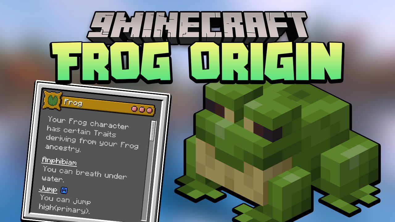 Frog Origin Data Pack 1.18.1, 1.17.1 (Becomes a Frog) 1