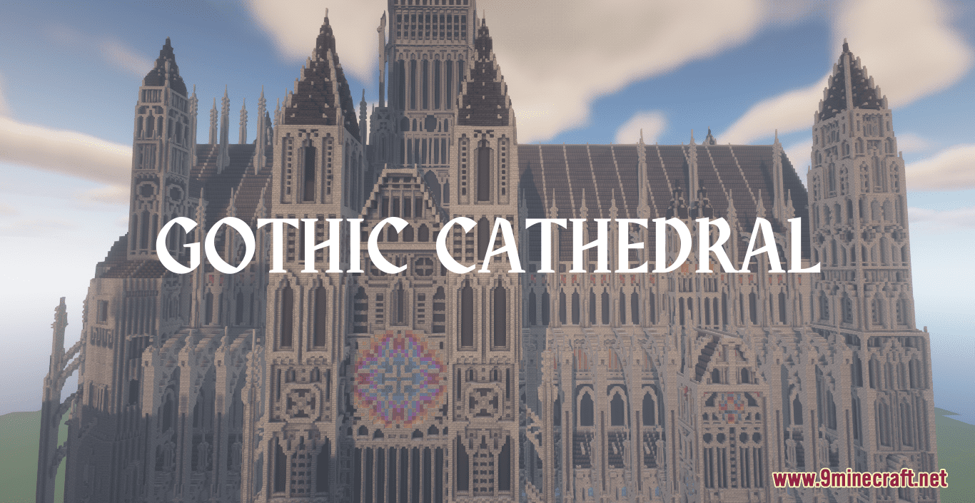 Gothic Cathedral Map (1.21.1, 1.20.1) - Elegant Church Architecture 1