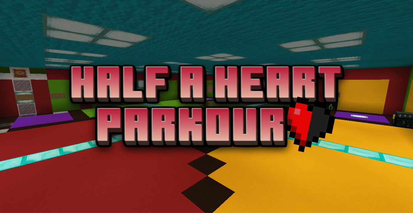 Half A Heart Parkour Map (1.19.4, 1.18.2) - No Heart To Waste! 1