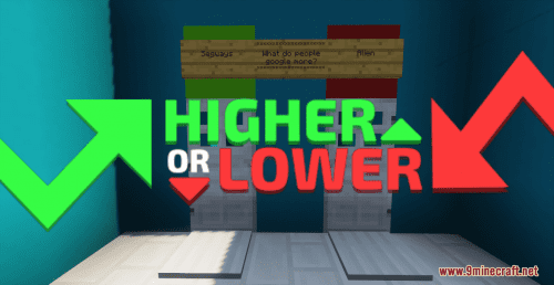 Higher or Lower Map (1.20.4, 1.19.4) – Interesting Game with a Twist Thumbnail