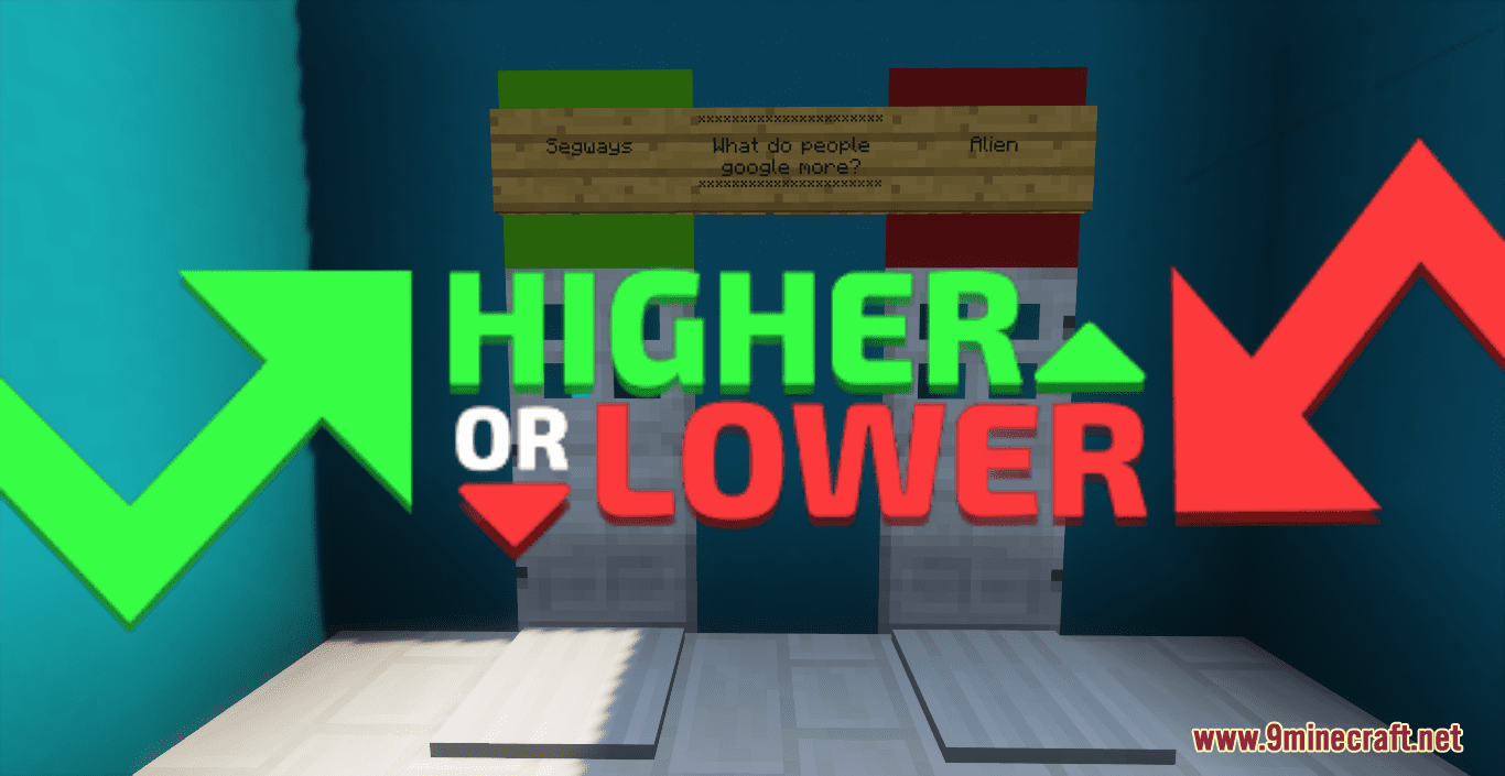 Higher or Lower Map (1.20.4, 1.19.4) - Interesting Game with a Twist 1