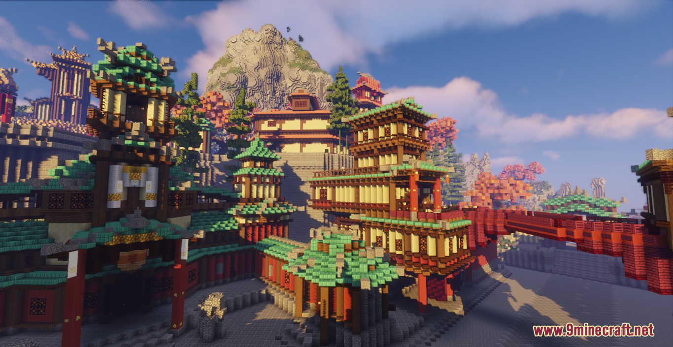Liyue Harbour Map (1.19.4, 1.18.2) - Traditional Chinese City from Genshin Impact 9