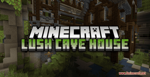 Lush Cave House Map (1.19.3, 1.18.2) – Lush Cave Inspired Survival House Thumbnail