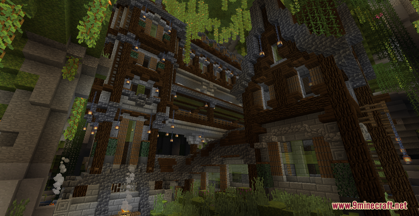 Lush Cave House Map (1.21.1, 1.20.1) - Lush Cave Inspired Survival House 10