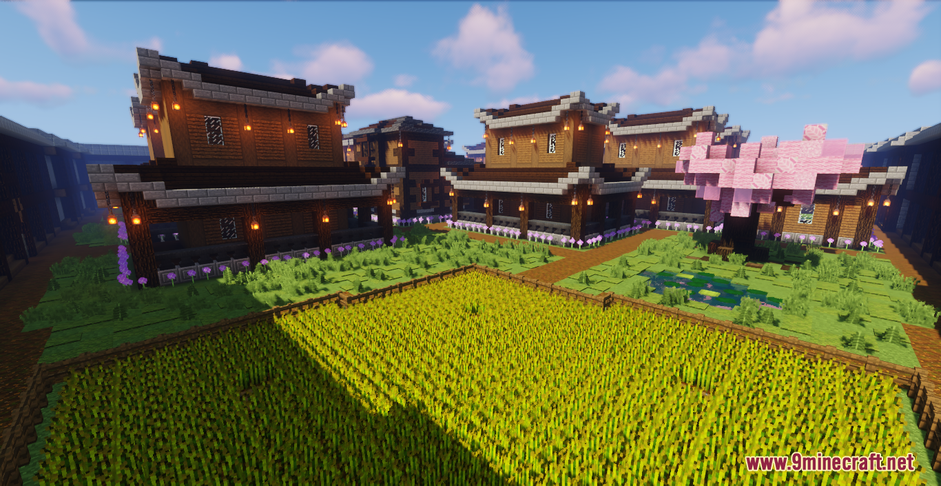 Medieval Japanese Town Map (1.20.4, 1.19.4) - Lovely Japanese Structures 3