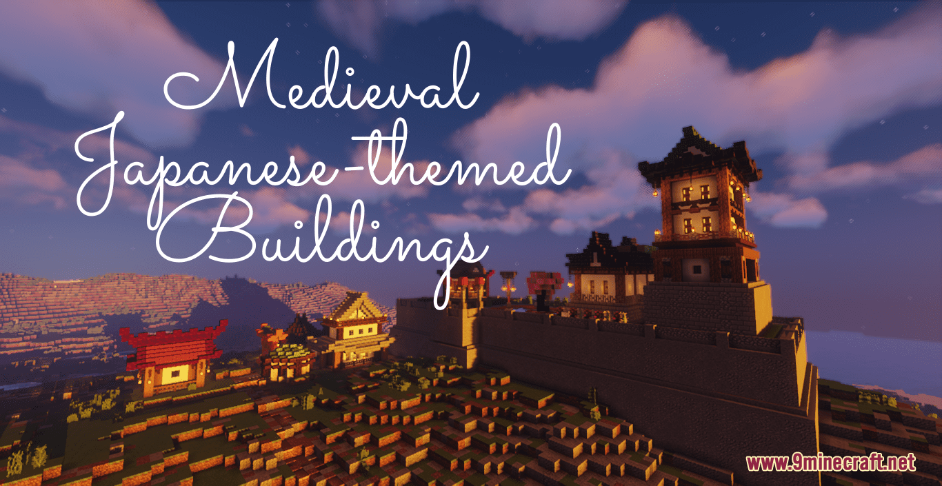 Medieval Japanese-Themed Buildings Map (1.21.1, 1.20.1) - Explore Elegant Japanese Houses 1