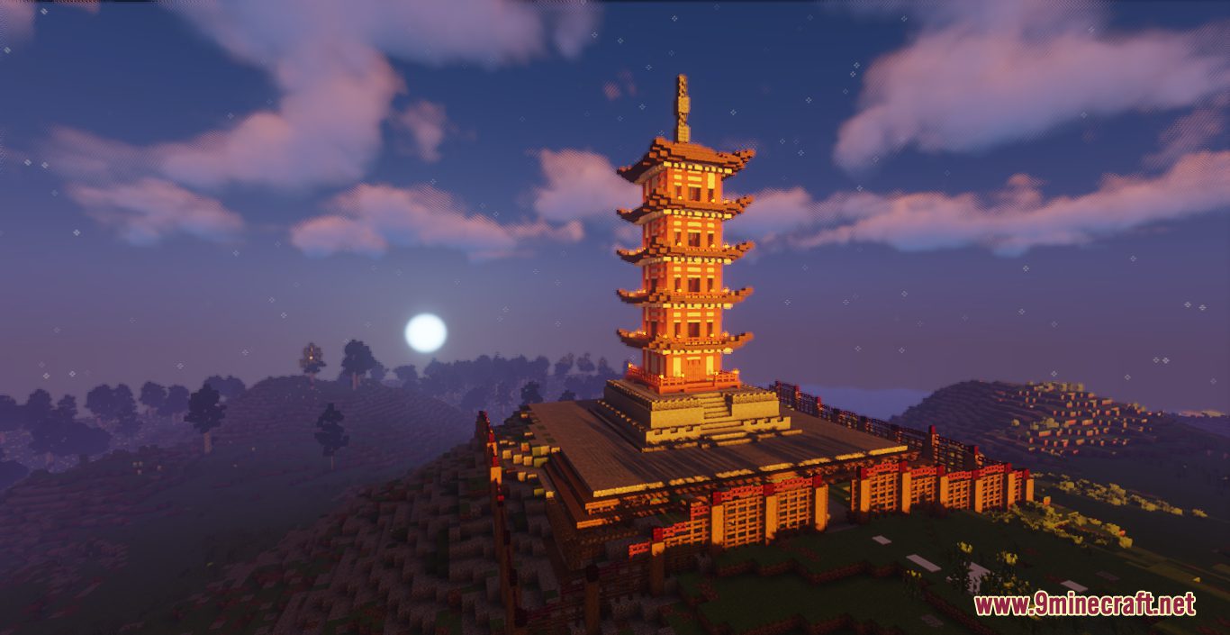 Medieval Japanese-Themed Buildings Map (1.21.1, 1.20.1) - Explore Elegant Japanese Houses 11