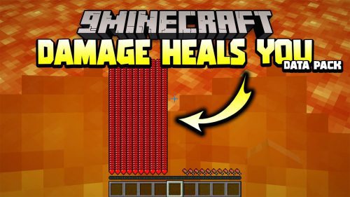 Minecraft But Damage Heals You Data Pack 1.18.1, 1.17.1 (Feel No Pain) Thumbnail