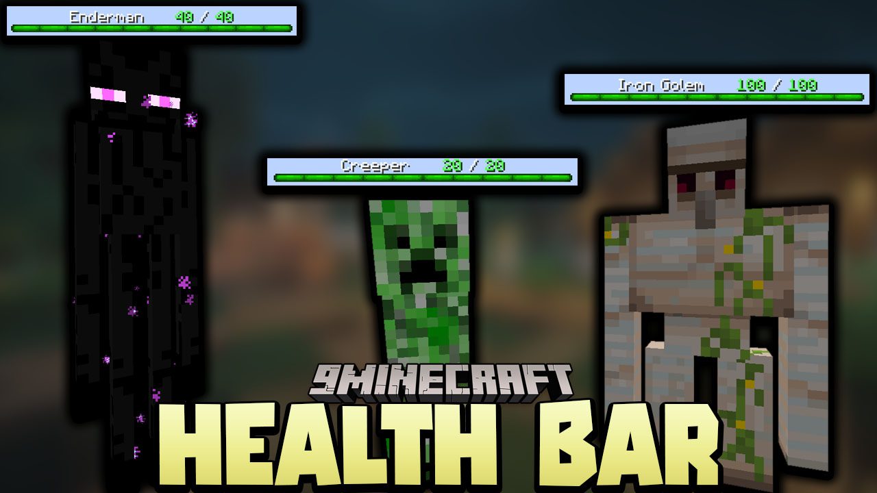 Mob Health Bar Data Pack 1.18.1, 1.17.1 (Health Indicator) 1