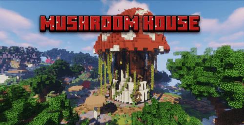 Mushroom House Map (1.21.1, 1.20.1) – Lovely Survival House Thumbnail