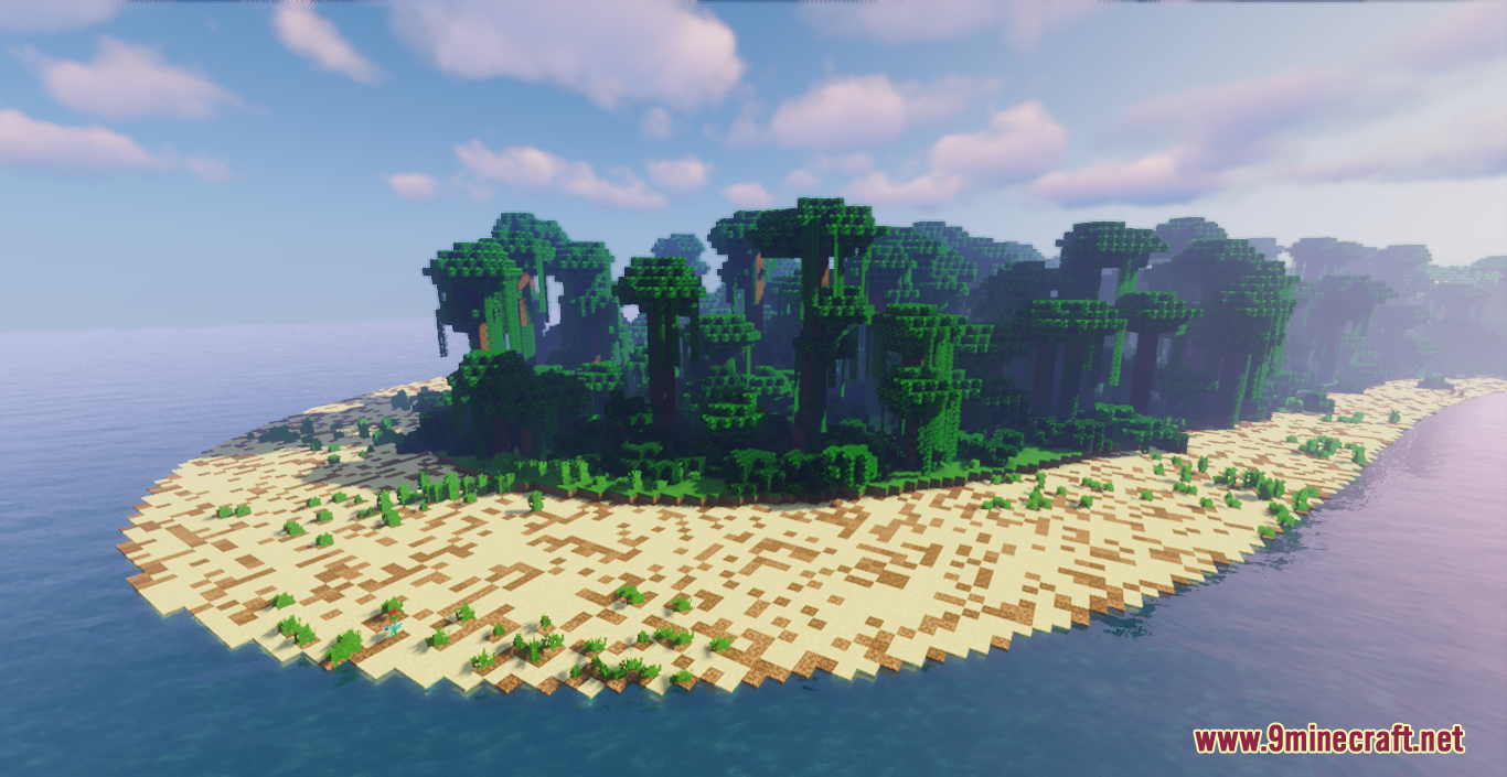 Stranded Map (1.21.1, 1.20.1) - Beautiful Stranded Island 6