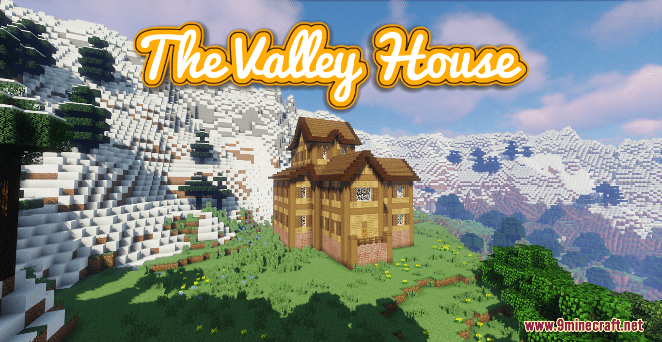 The Valley House Map (1.21.1, 1.20.1) - Large and Cozy Wooden House 1