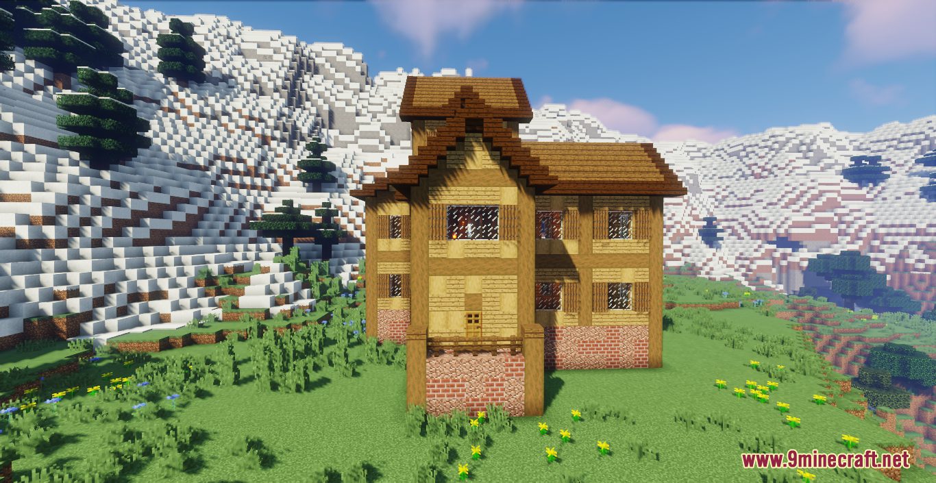 The Valley House Map (1.21.1, 1.20.1) - Large and Cozy Wooden House 3