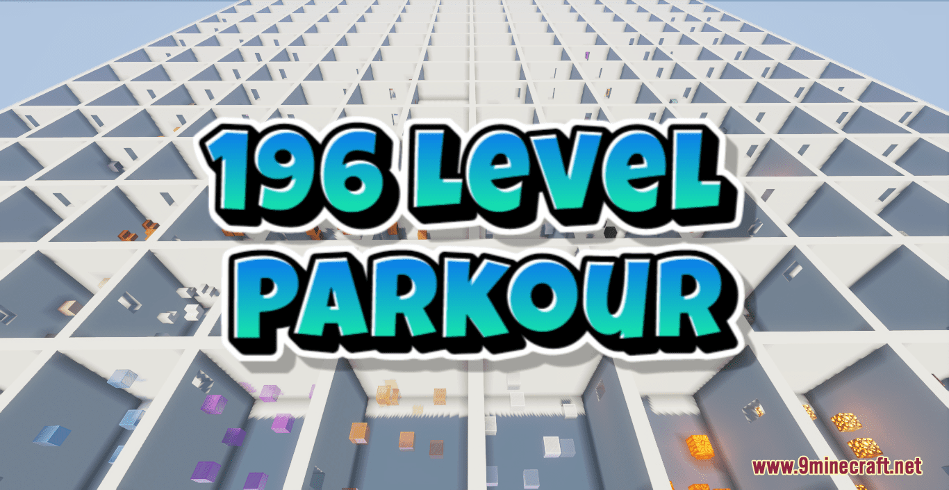 196 Level Parkour Map (1.18.2) - Multilevel Parkour Challenges 1