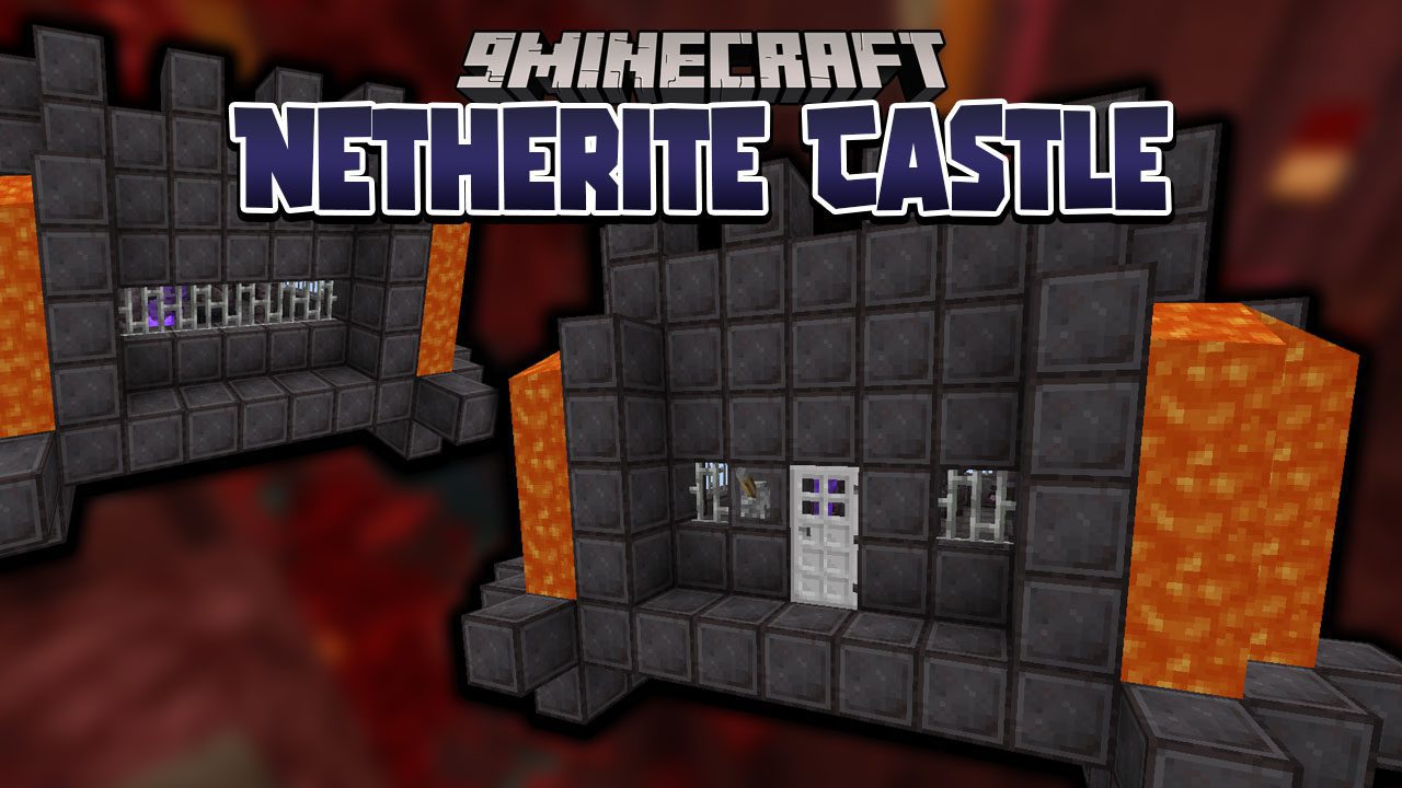 Craftable Netherite Castle Data Pack (1.19.3, 1.18.2) - OP Structure 1