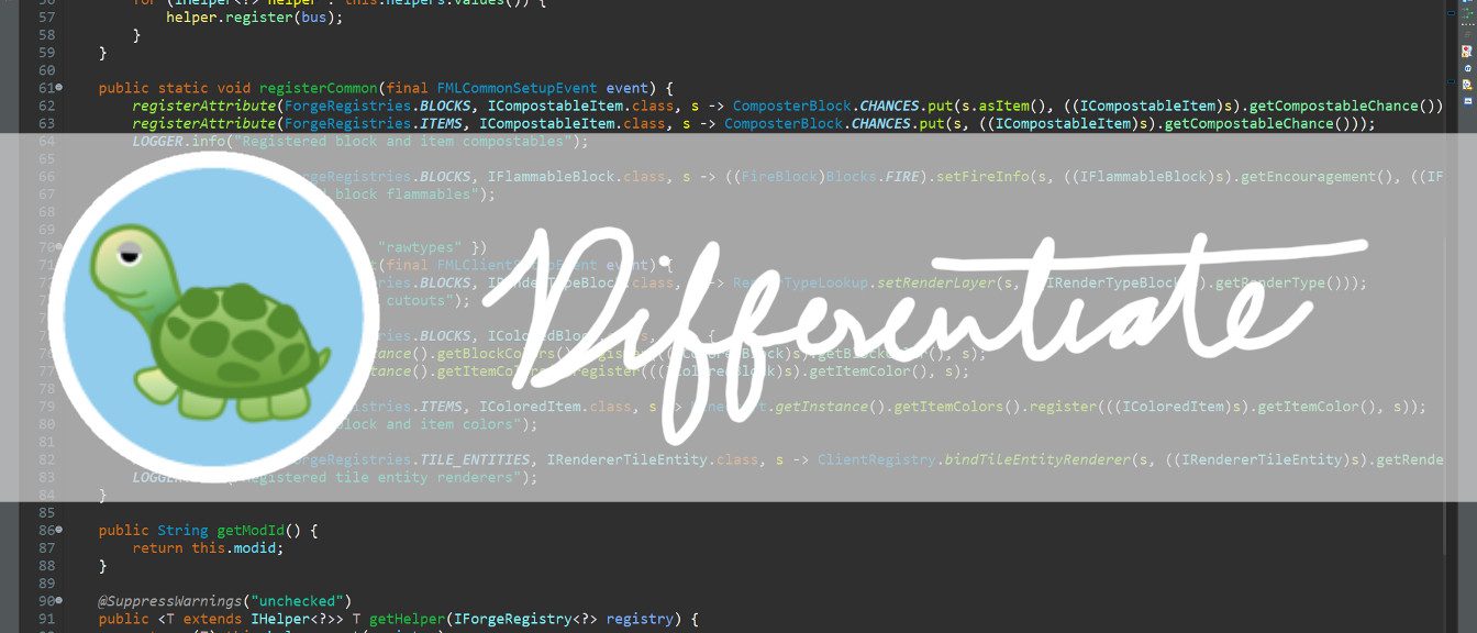 Differentiate Mod (1.19.2, 1.18.2) - Library for Eltrutlikes's Mods 1