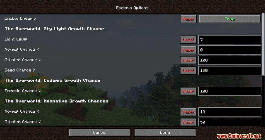 Endemic Mod (1.18.2) - Grow Unique Trees in their respective biomes 3