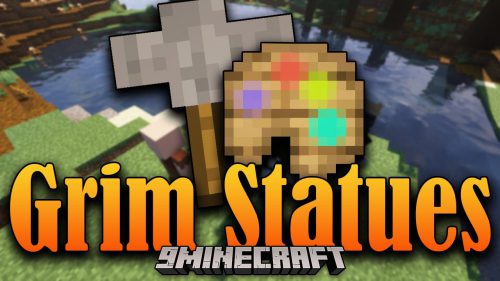 Grim Statues Mod (1.19.3, 1.18.2) – Posing Statues to show off your Achievements Thumbnail