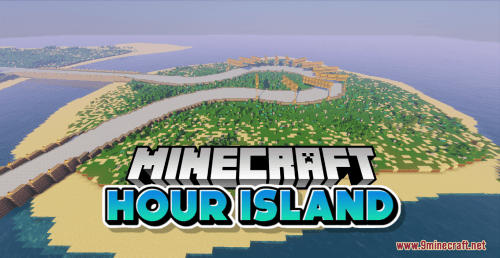 Hour Island Map (1.21.1, 1.20.1) – Ice Boat Race Track Thumbnail