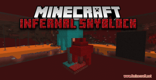 Infernal Skyblock Map (1.19.3, 1.18.2) – Survive on SkyBlock in the Nether Thumbnail