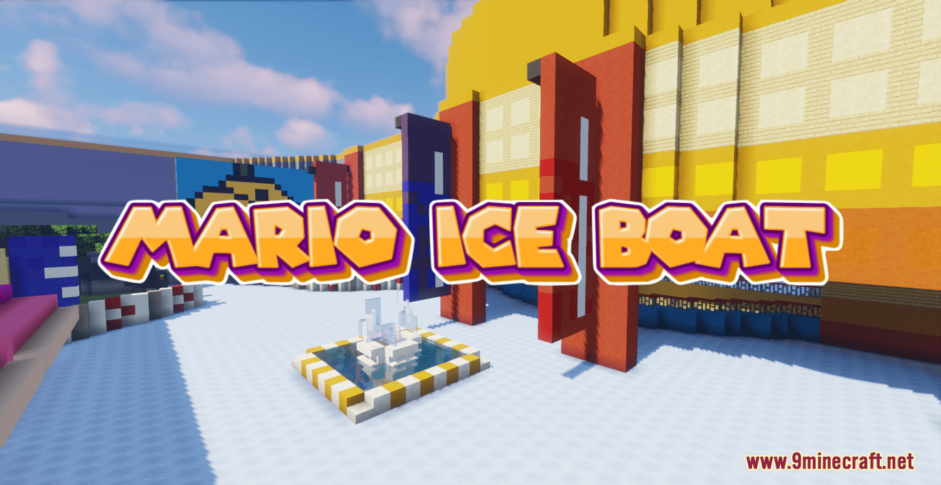 Mario Ice Boat Map (1.18.2) - Mario Boat Racing Tracks! 1