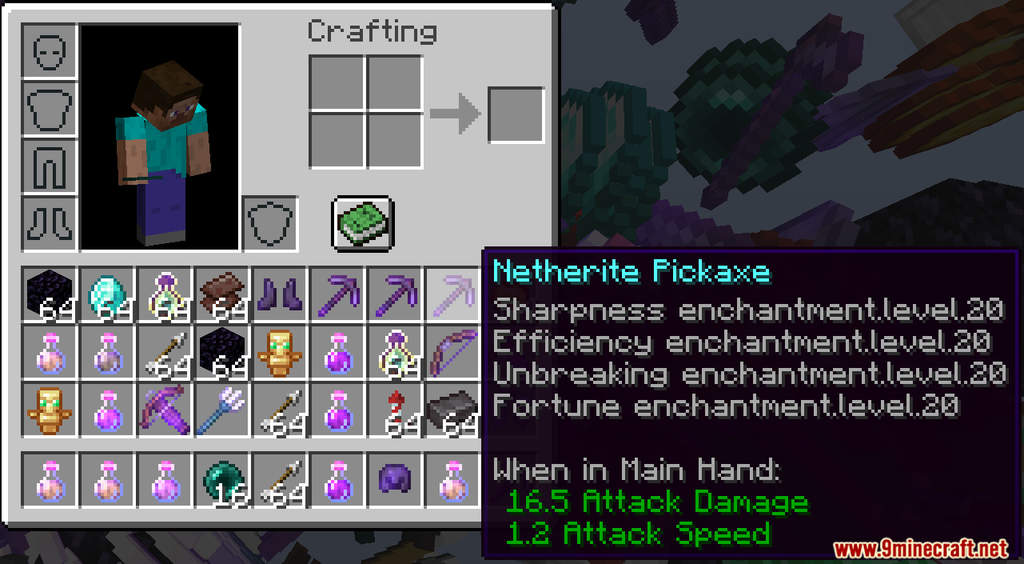 Minecraft But Filling Cauldron Gives OP Loots Data Pack (1.19.3, 1.18.2) 12