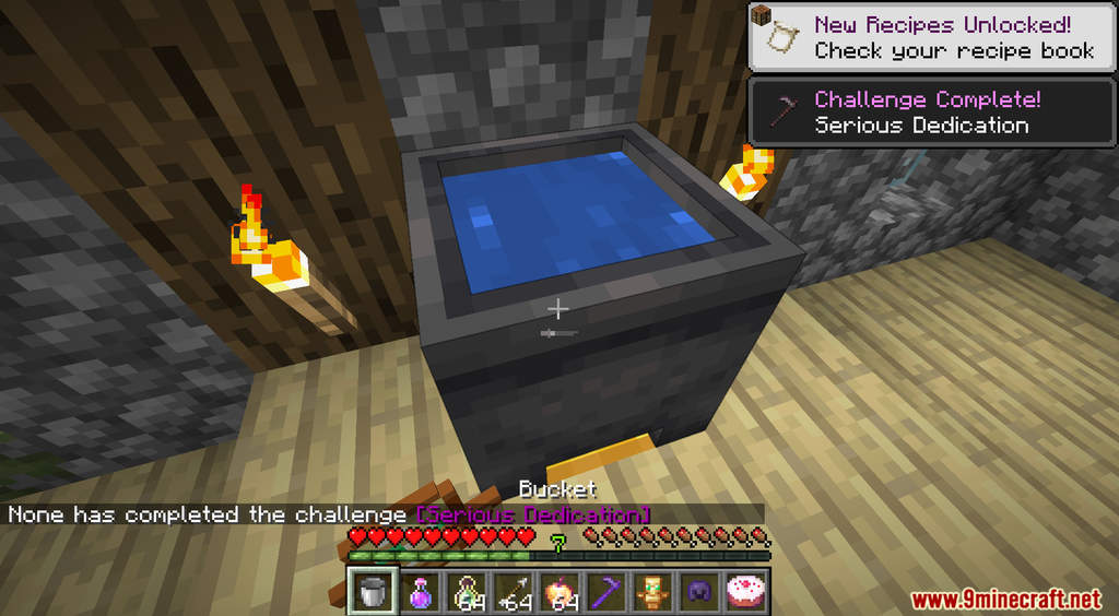 Minecraft But Filling Cauldron Gives OP Loots Data Pack (1.19.3, 1.18.2) 4