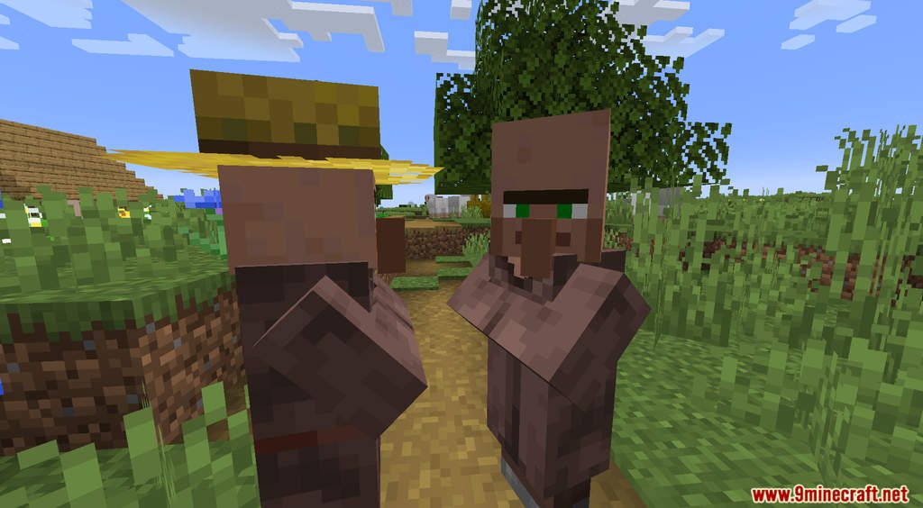 Minecraft But Talking With Villager Give OP Loots (1.19.3, 1.18.2) 2