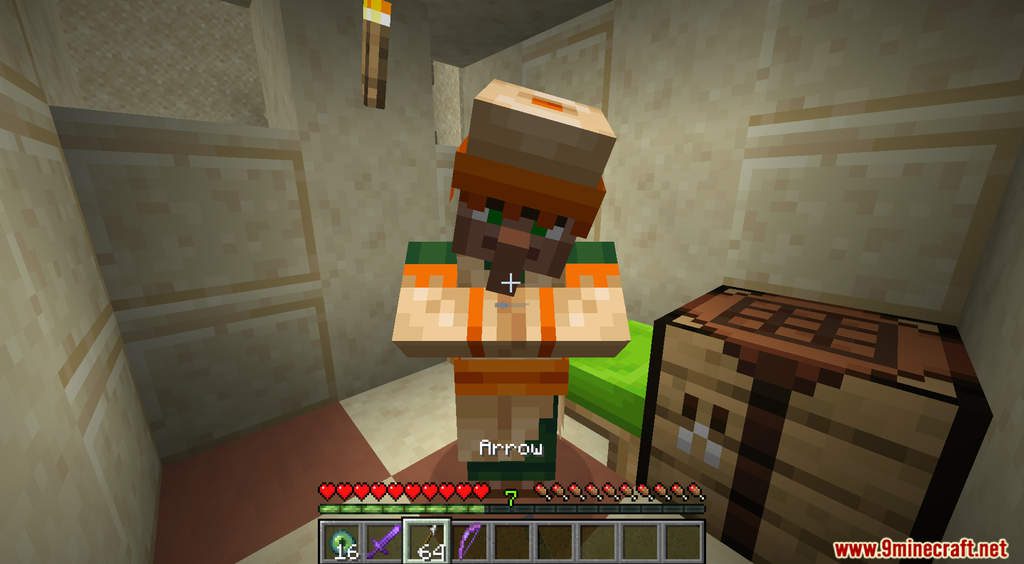 Minecraft But Talking With Villager Give OP Loots (1.19.3, 1.18.2) 8