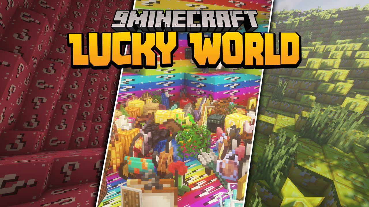 Minecraft But The Entire World Is Fully Fill With Lucky Block Data Pack (1.19.3, 1.18.2) 1