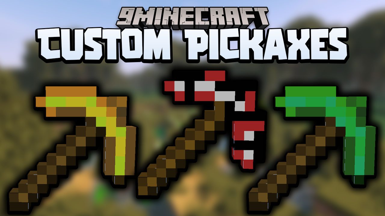 Minecraft But There Are Custom Pickaxes Data Pack (1.19.3, 1.18.2) 1