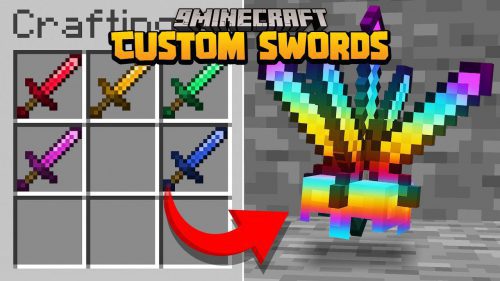 Minecraft But There Are Custom Swords Data Pack (1.19.3, 1.18.2) Thumbnail