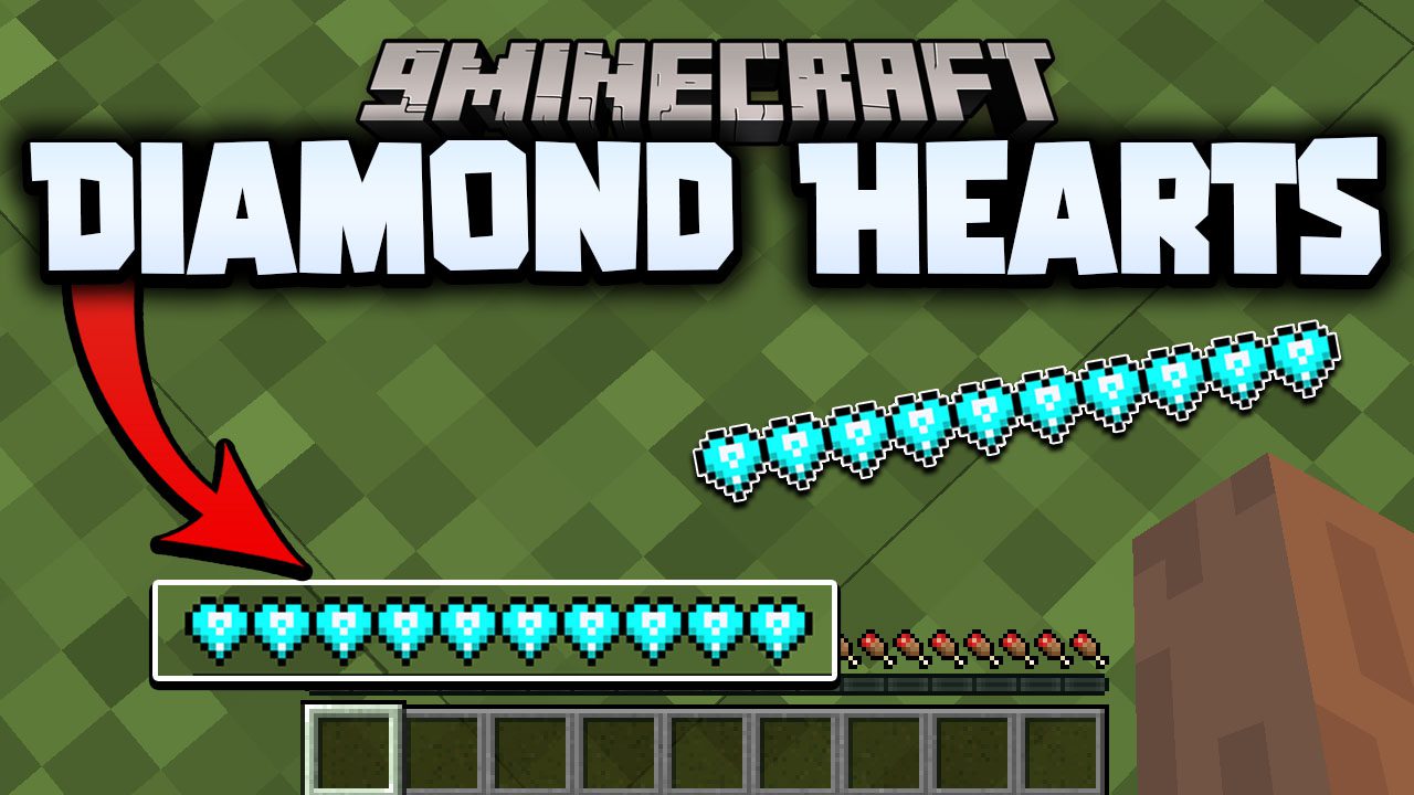 Minecraft But There Are Diamond Lucky Hearts (1.19.3, 1.18.2) 1