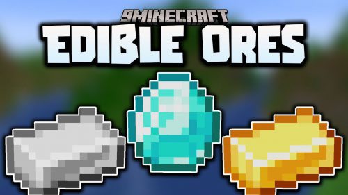 Minecraft But You Can Eat Ores Data Pack (1.18.2, 1.18.1) Thumbnail