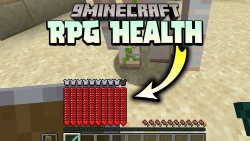 RPG Health Points Data Pack (1.18.2, 1.17.1) – Increases Max HP Thumbnail