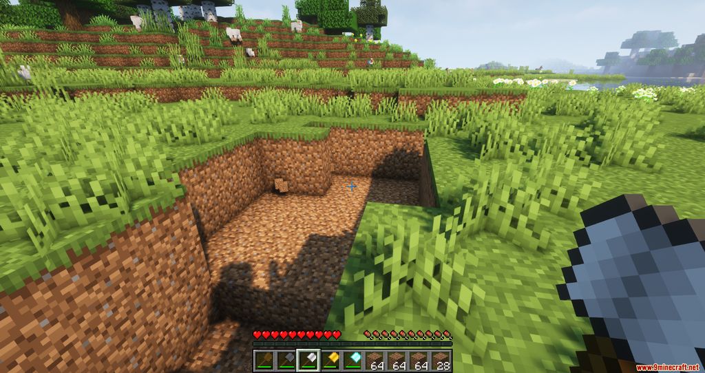 Spades Extension Mod (1.18.2, 1.17.1) – Dig a wider area 11