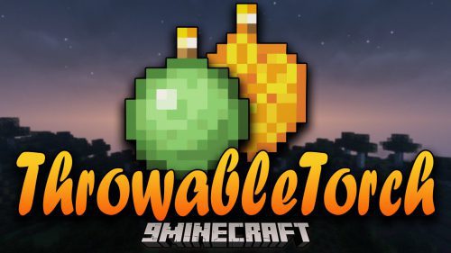 Throwable Torch Mod (1.19.4, 1.18.2) – Throwing Light Source onto the Walls Thumbnail