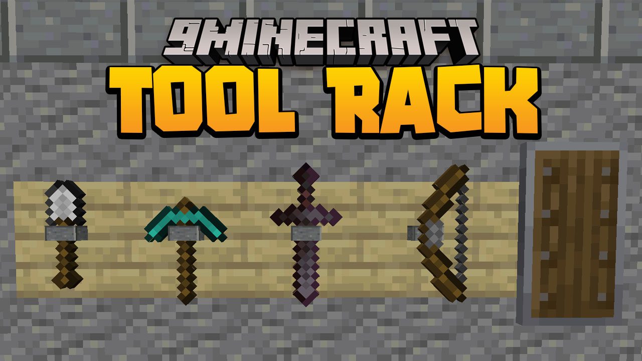 Tool Rack Data Pack (1.20.2, 1.19.4) - Store your Tools and Weapons! 1