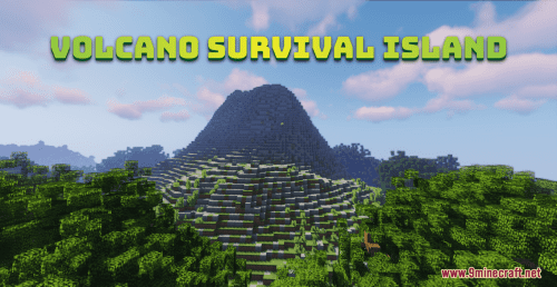 Volcano Survival Island Map (1.21.1, 1.20.1) – A Simple Survival Challenge Thumbnail