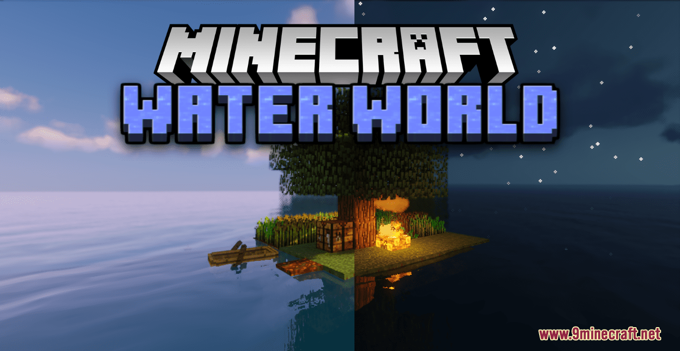 Water World Map (1.18.2) - Survive On A Stranded Island 1