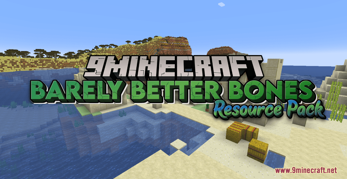 Barely Better Bones Resource Pack (1.20.6, 1.20.1) - Texture Pack 1