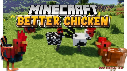 Better Chickens Resource Pack (1.20.6, 1.20.1) – Texture Pack Thumbnail