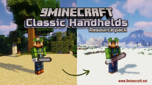 Classic Handhelds Resource Pack (1.20.6, 1.20.1) – Texture Pack Thumbnail