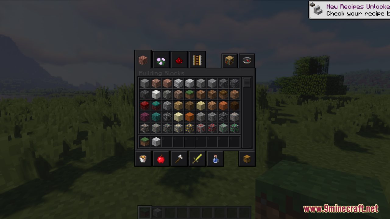 Dark GUI Reimagined Resource Pack (1.21, 1.20.1) - Texture Pack 3