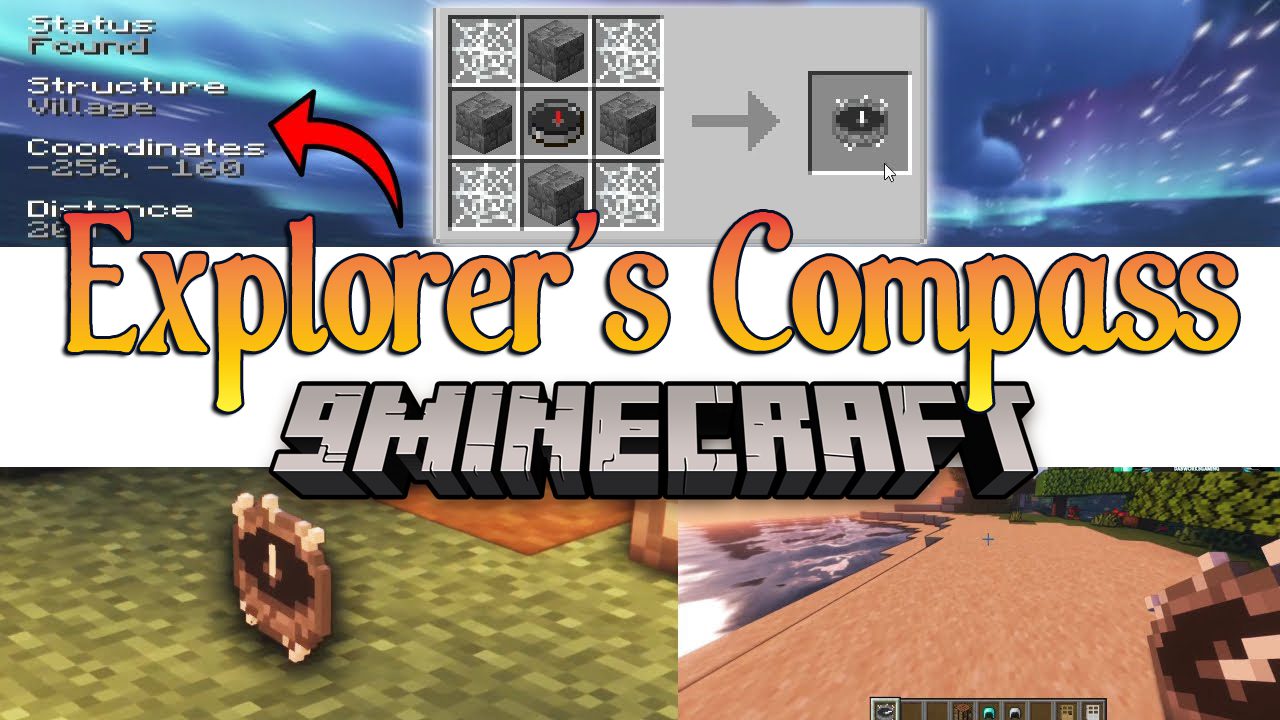 Explorer's Compass Mod (1.20.1, 1.19.4) - Locate Structures Anywhere in The World 1